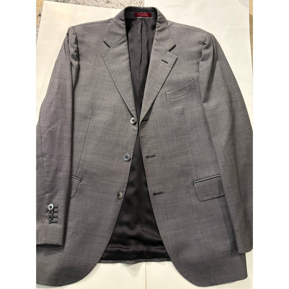 Sartoria Rossi Made in Italy Gray Wool Blazer 2 Button Sport Coat Mens 38R
